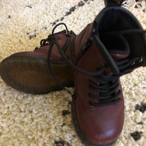 Burgundy dr.martins toddler size
